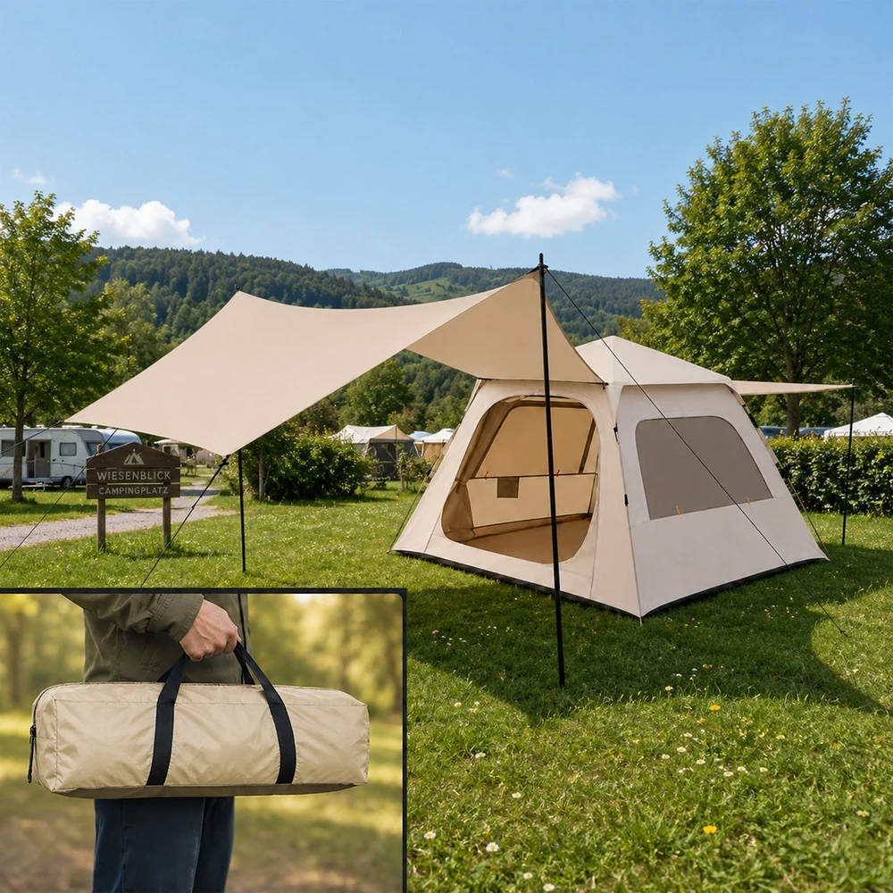 Relaxdays Kempingo palapinė 394 asmenims su stogeliu
