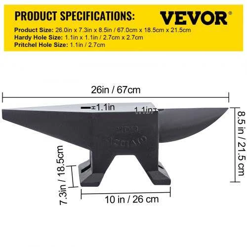 VEVOR Ketaus priekalas 60 kg vieno rago