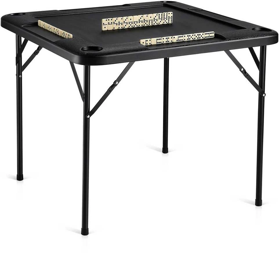 VEVOR Keturkampis Mahjong stalas su laikikliais
