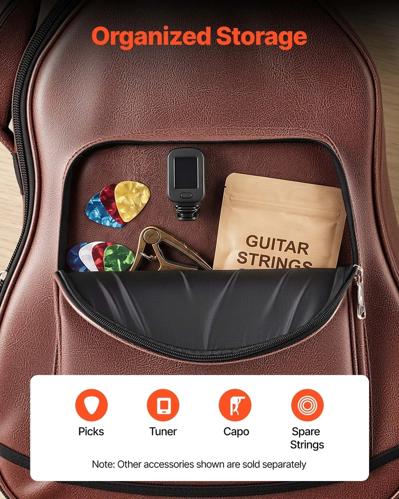 Kietas dėklas akustinei gitarai, 1195 mm