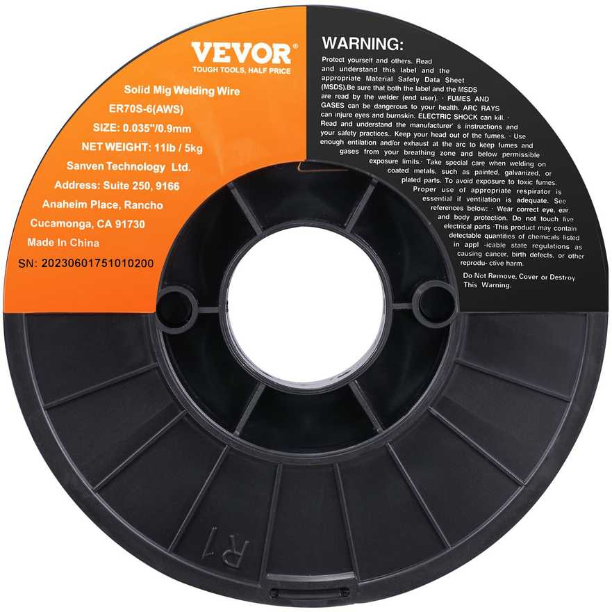 VEVOR Kietas MIG suvirinimo viela 0.9 mm