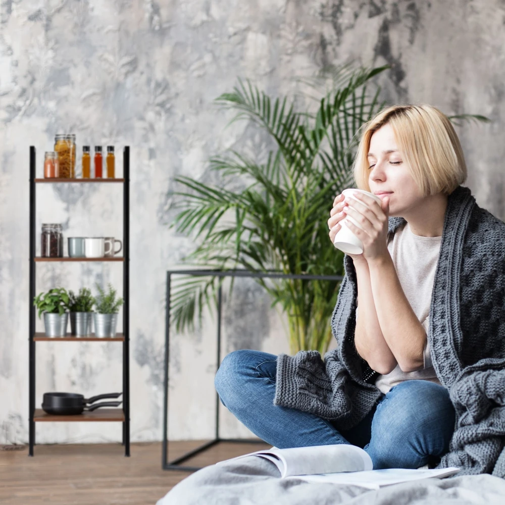 Relaxdays Knygų lentyna su 4 lentynomis