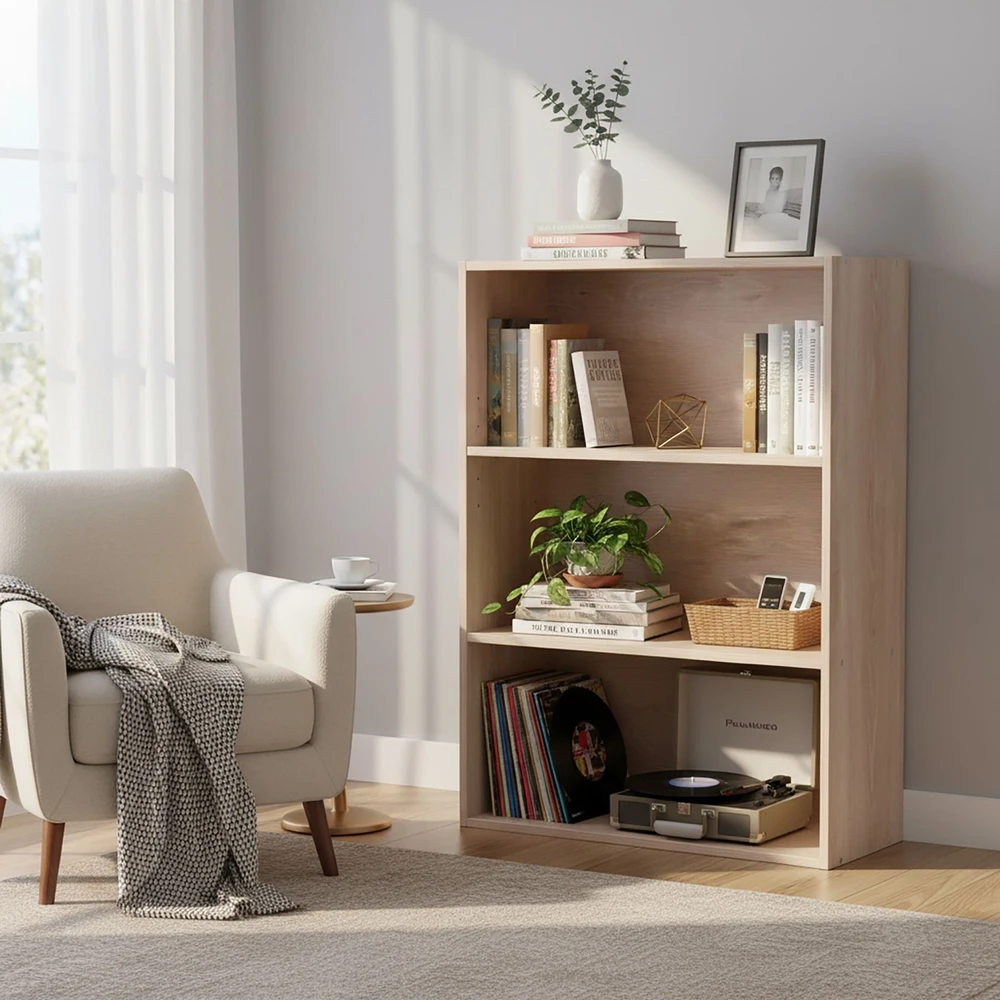 Relaxdays Knygų lentyna su reguliuojama lentyna