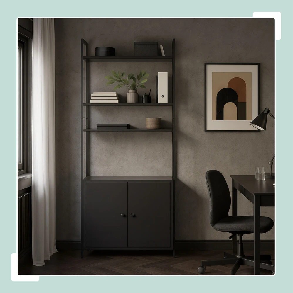 Relaxdays Knygų lentyna su spintelėle