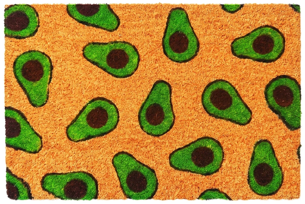 Relaxdays Kokosinis durų kilimėlis su motyvu, 60x40 cm