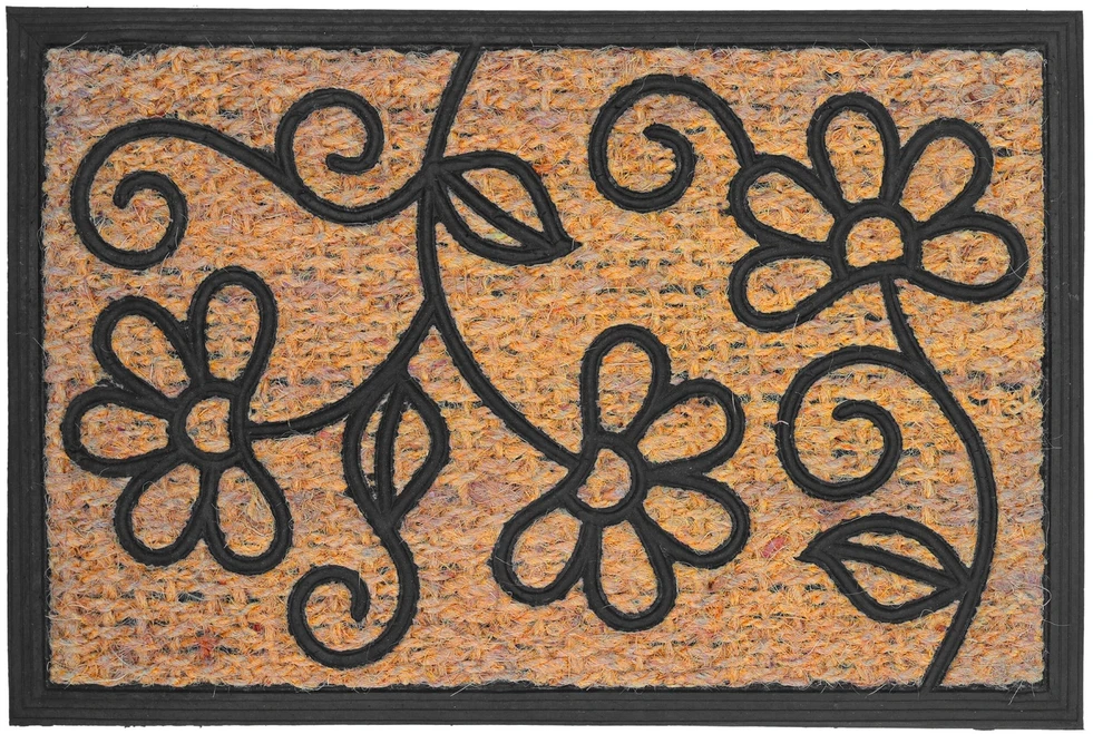 Relaxdays Kokoso pluošto ir PVC durų kilimėlis, 60 x 40 cm
