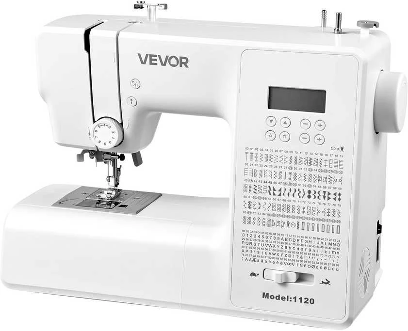 VEVOR Kompiuterinė siuvimo mašina su 200 siūlių programų