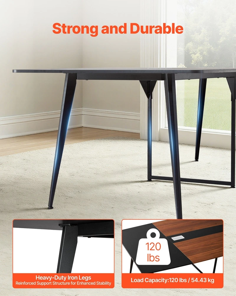 VEVOR Konferencinis stalas 240 cm 10 asmenų