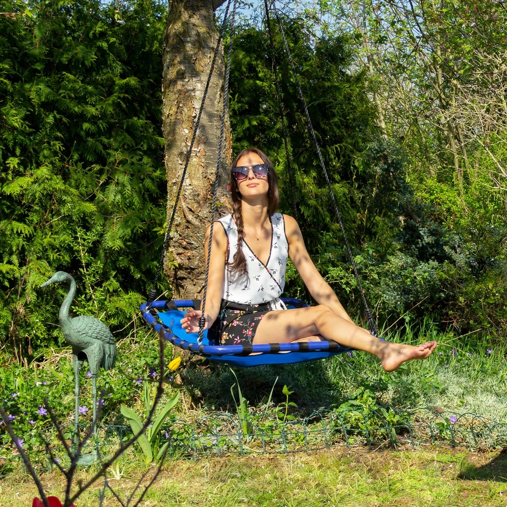 Relaxdays Kvadratinės lizdo formos sūpynės naudojimui lauke