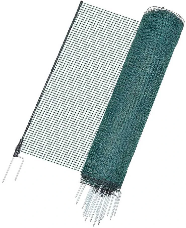 Vevor Laikina tvora su stulpais, 1.2 x 25 m plastikinis tinklas