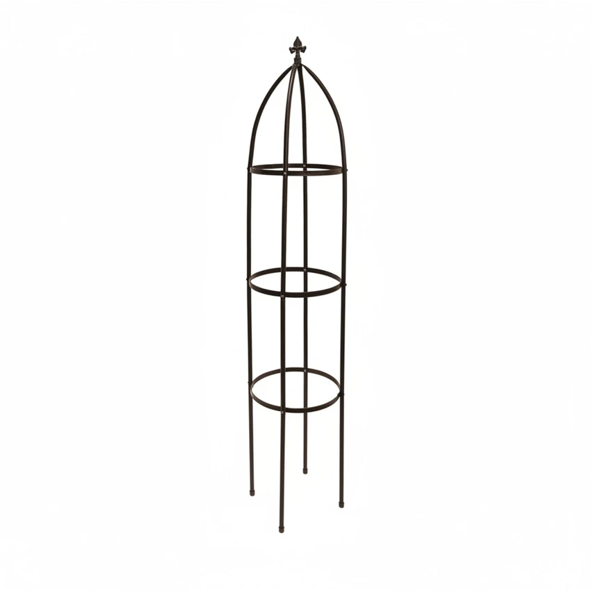 Relaxdays Laipiojimo augalų obeliskas Metal rudas 190 cm