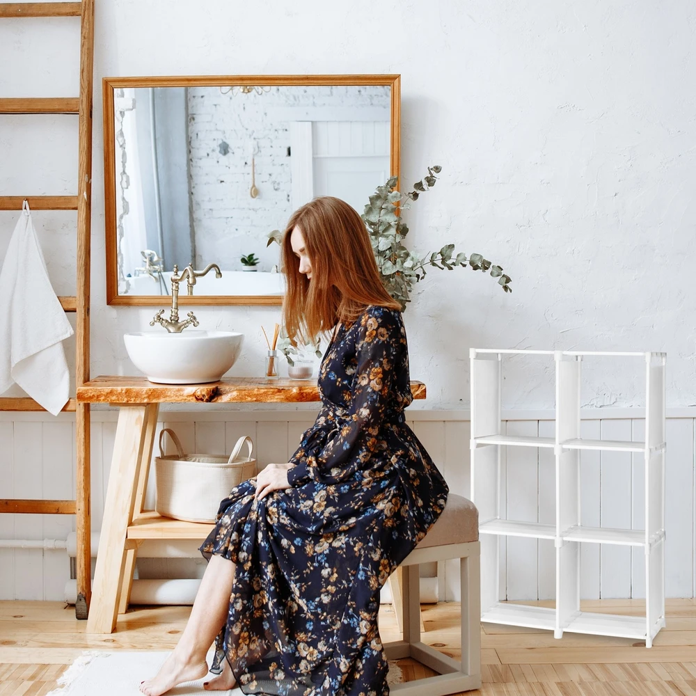 Relaxdays Laiptinė lentyna su 6 skyriais