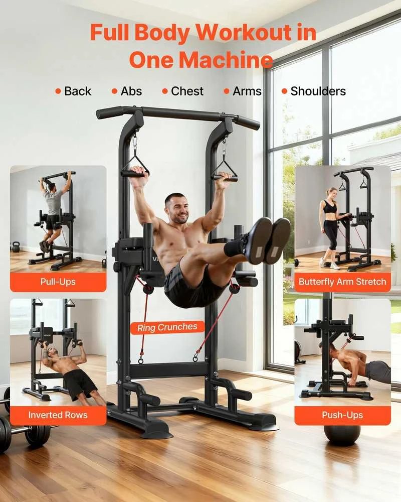 Vevor Laisvai stovinti prisitraukimų stotis 150 kg