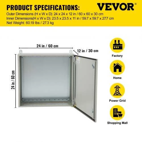 VEVOR Lauko elektrinė spinta 60 x 60 x 30 cm