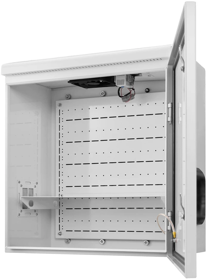 Lauko elektros skydelis su termostatu, 600 x 600 x 300 mm