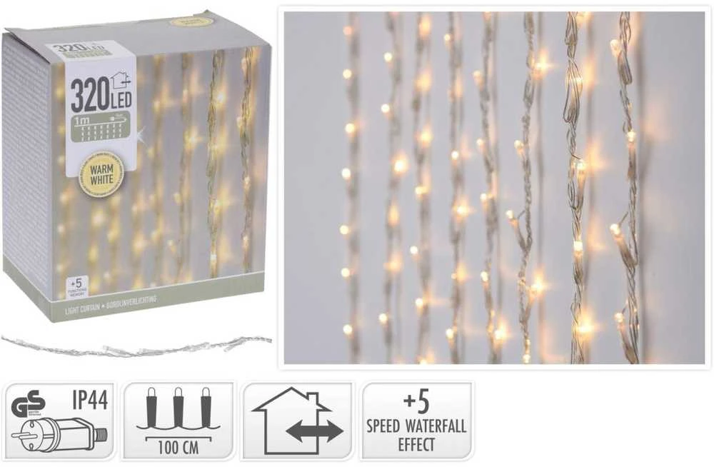 Christmas Decoration Lauko kalėdinė girlianda 320 LED 1 m
