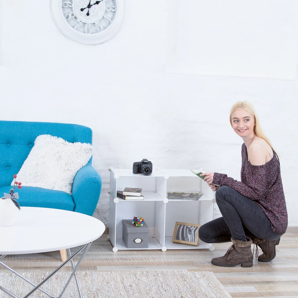 Relaxdays Lentynų sistema su 4 skyriais
