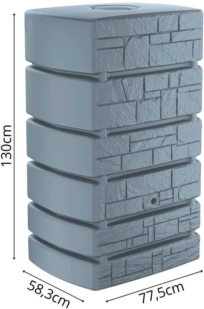 Prosperplast Lietaus vandens bakas Tower Stone 500L