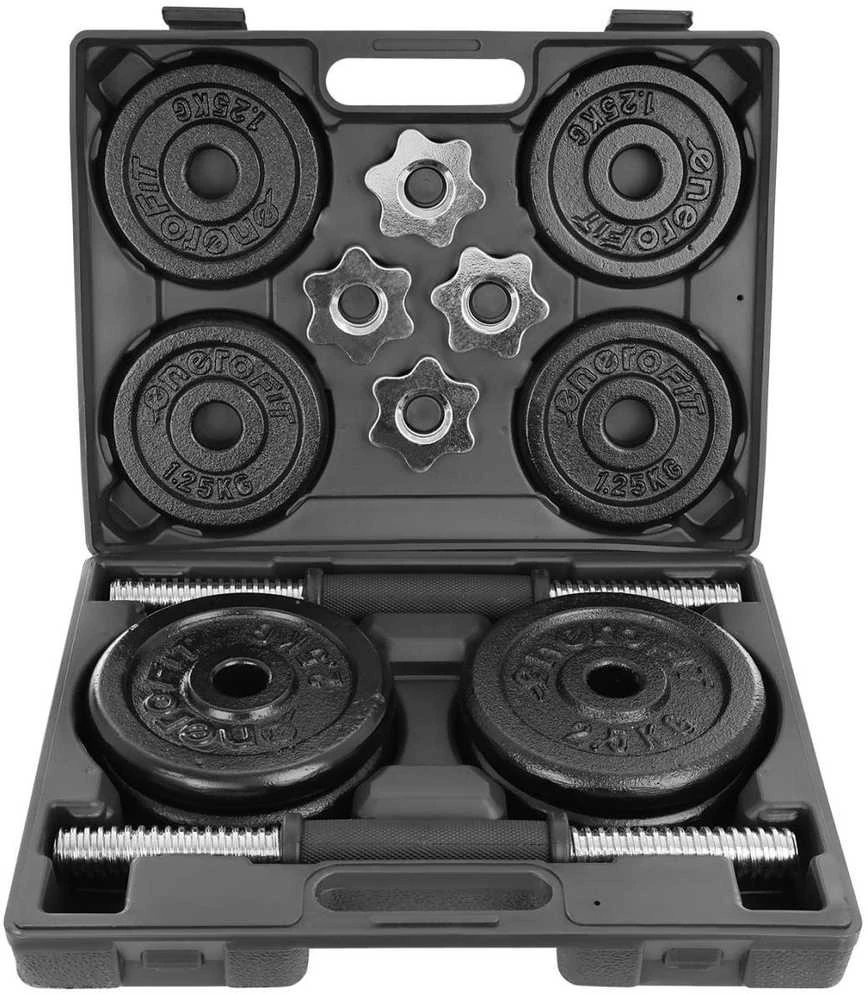Enero Keičiamo svorio hanteliai EB Fit, 19kg (2x9.5kg)