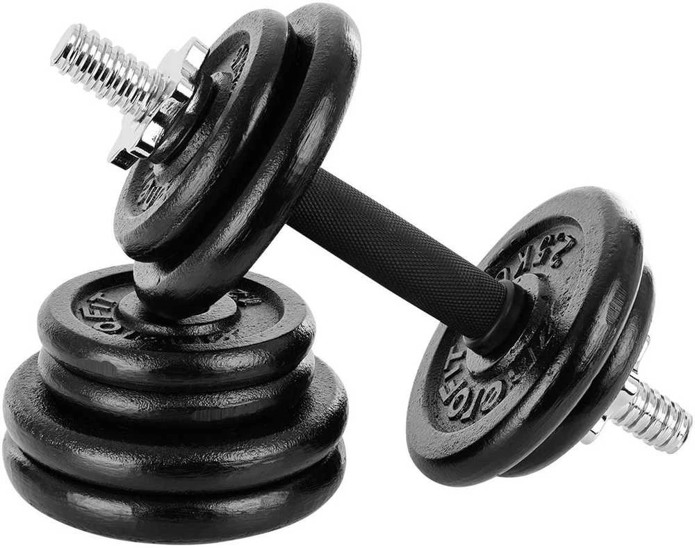 Enero Keičiamo svorio hanteliai EB Fit, 19kg (2x9.5kg)