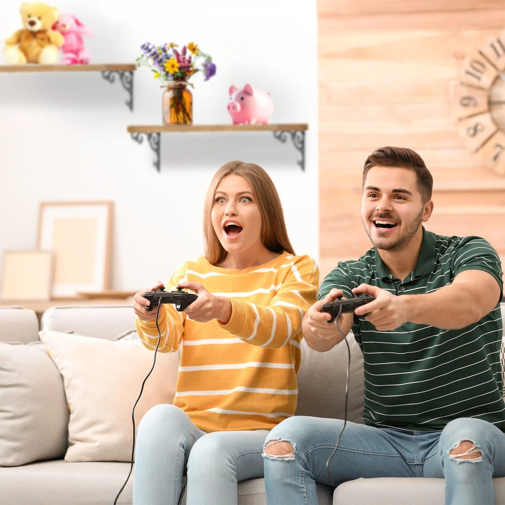 Lova Relaxdays 4 lentynų laikiklių rinkinys, vintažinis dizainas