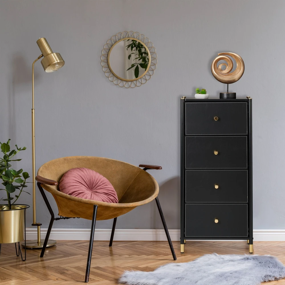 Relaxdays Komoda su 4 skyriais
