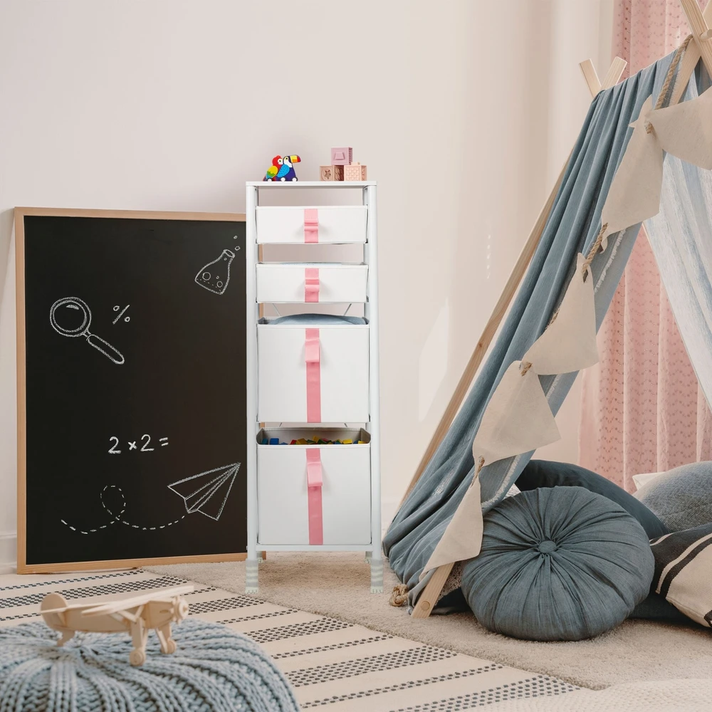 Relaxdays Komoda su 4 skyriais