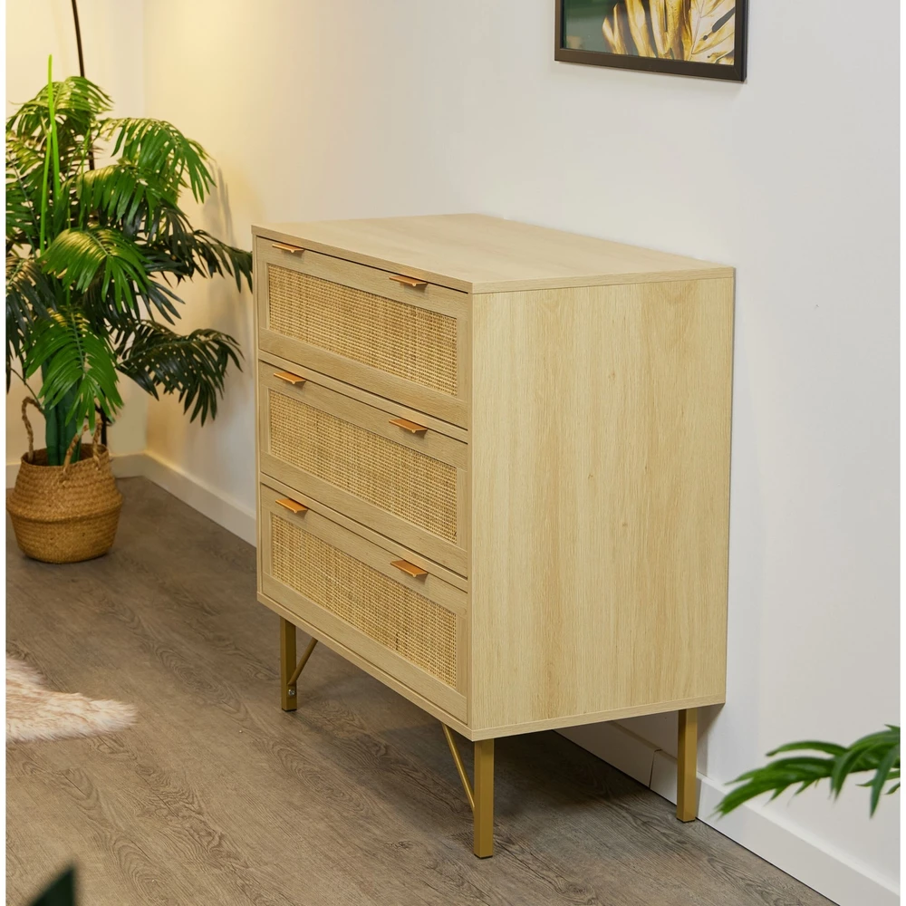 Relaxdays Komoda su rotango dizainu