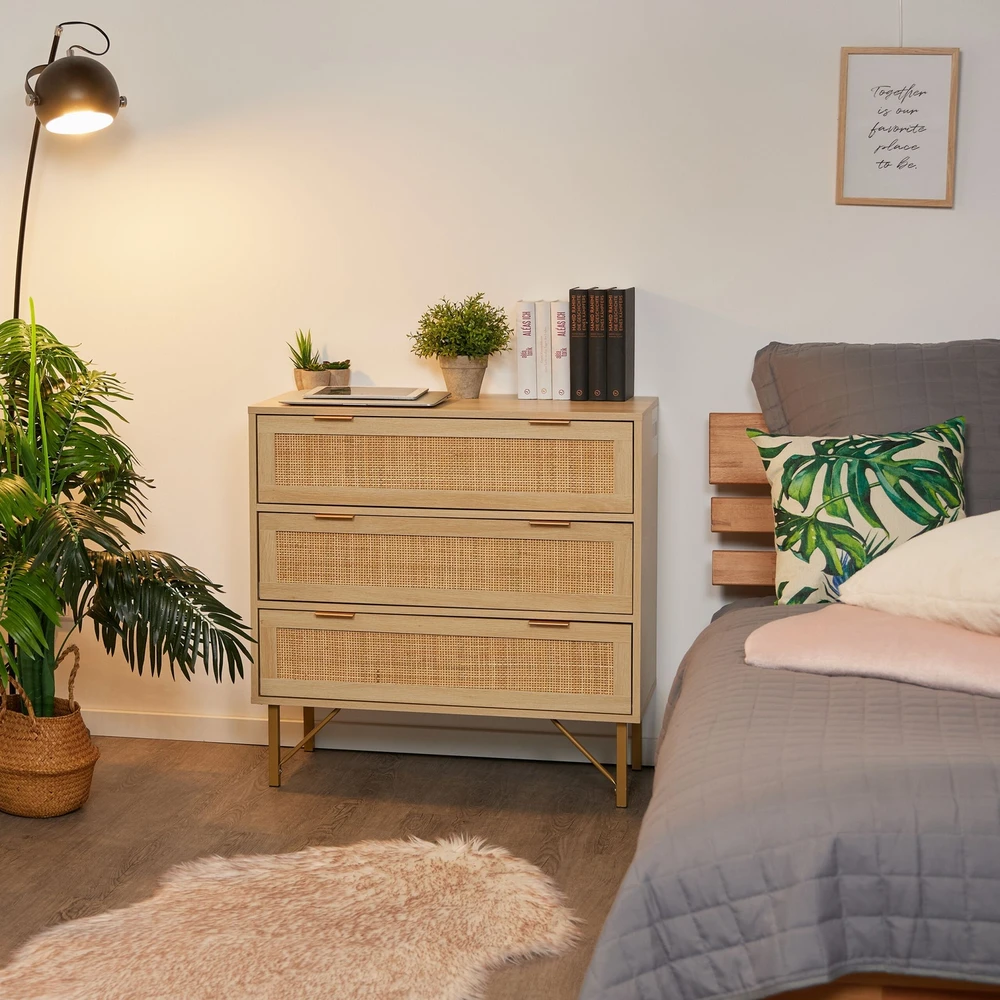 Relaxdays Komoda su rotango dizainu