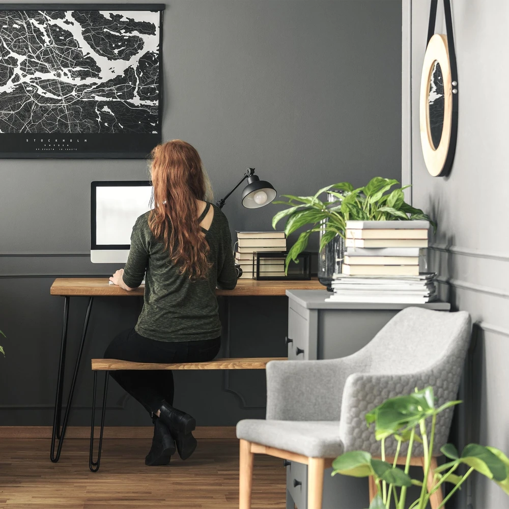 Lova Relaxdays Plaukų segtuko formos stalo kojos su 2 skersiniais, 4 vnt. rinkinys