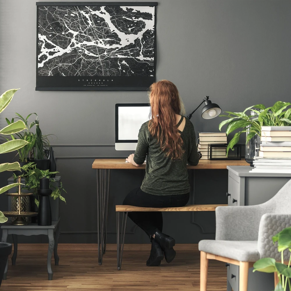Lova Relaxdays Plaukų segtuko tipo kojelės su 3 strypais, rinkinys iš 4 vnt.