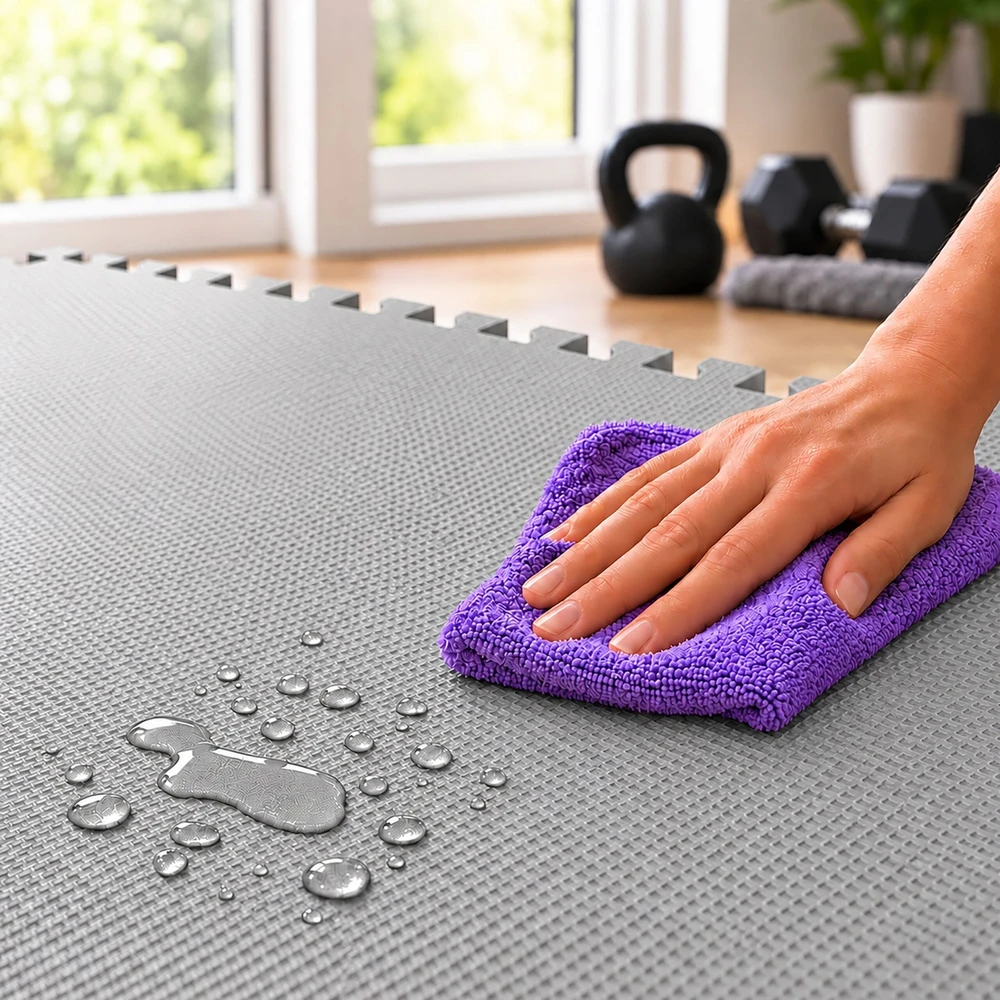 Lova Relaxdays Fitneso grindų apsaugos kilimėlių rinkinys 30x30 cm