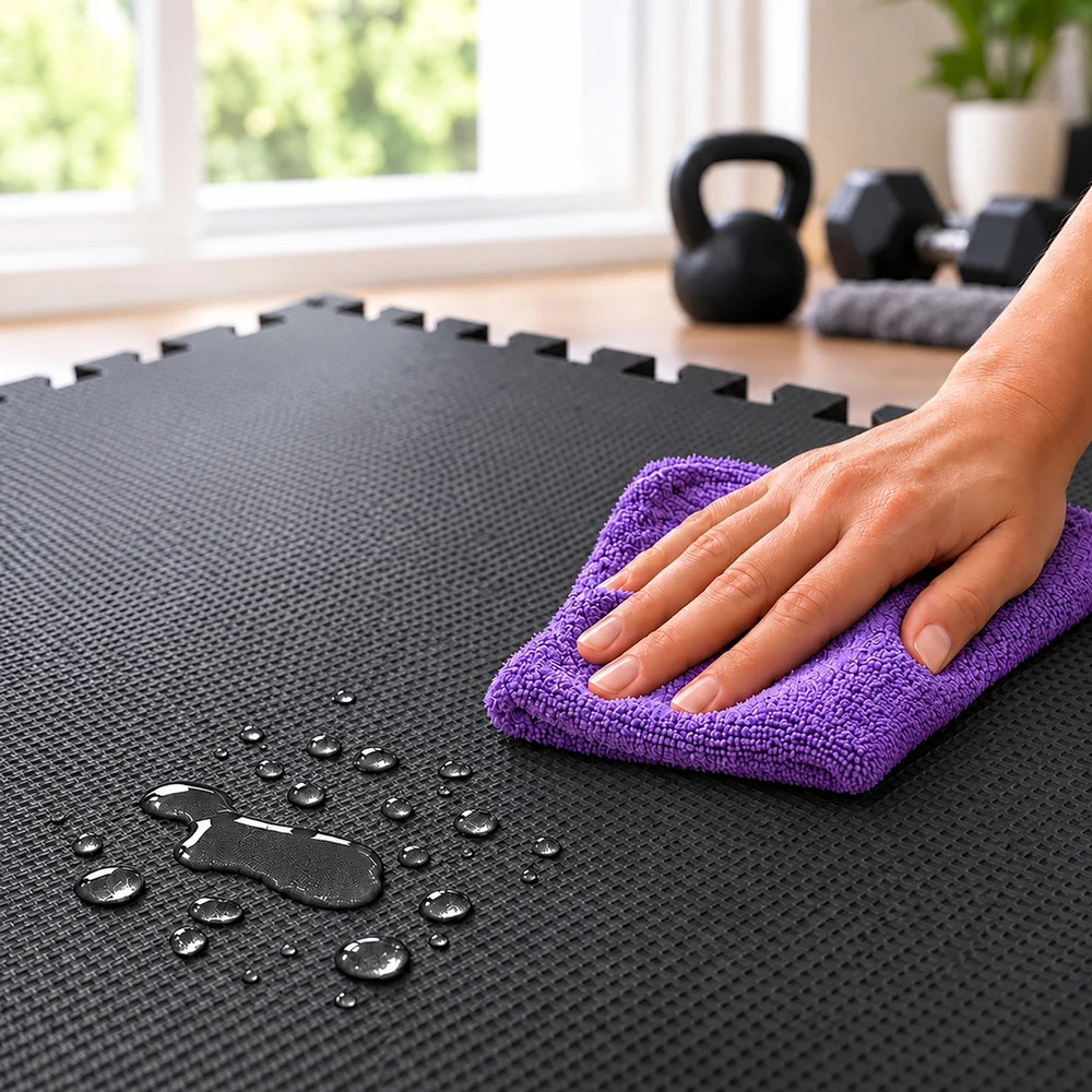 Lova Relaxdays Fitneso grindų apsaugos kilimėlių rinkinys 30x30 cm