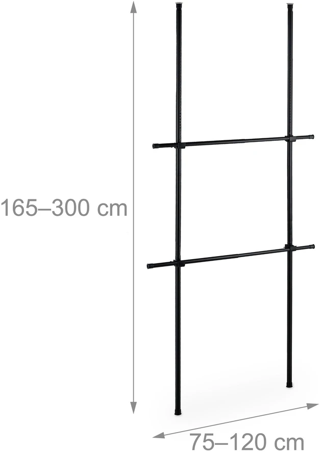 Relaxdays Teleskopinė drabužių spintos sistema 165–300 cm