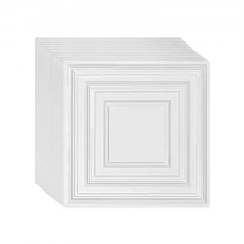 VEVOR Lubų plytelės 12 vnt. PVC 60x60 cm
