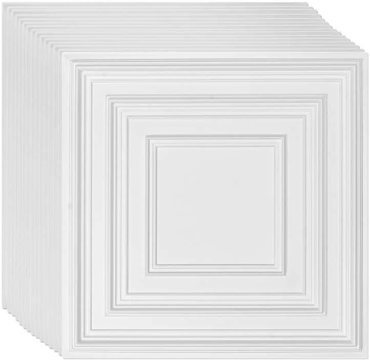 VEVOR Lubų plytelės 12 vnt. PVC 60x60 cm