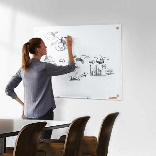 VEVOR Magnetinė stiklinė rašymo lenta 900 x 600 mm