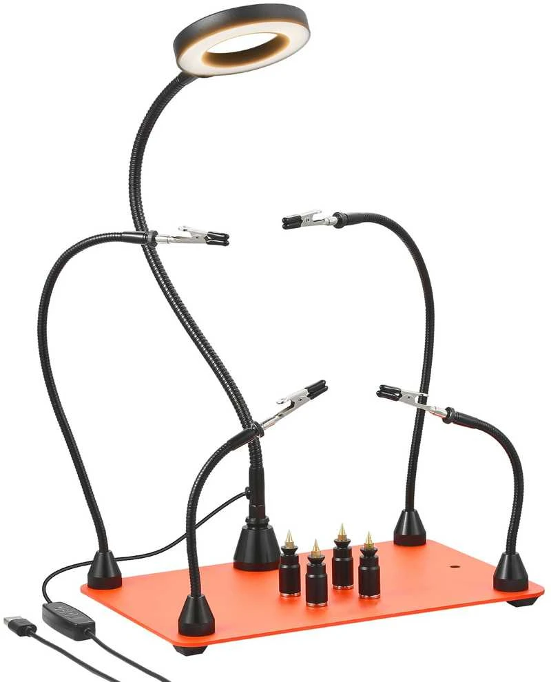 VEVOR Magnetinė litavimo stotelė su LED lempa