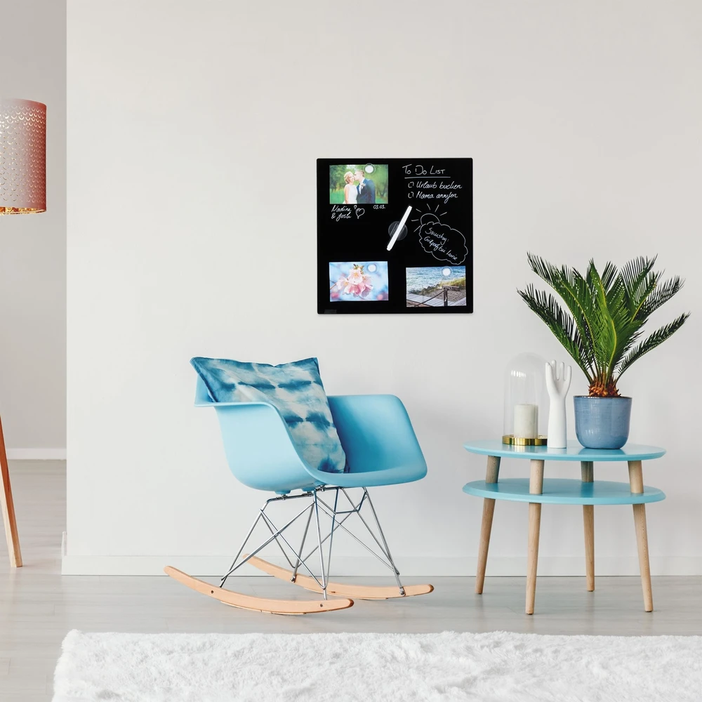 Relaxdays Magnetinė stiklinė sausai valoma lenta