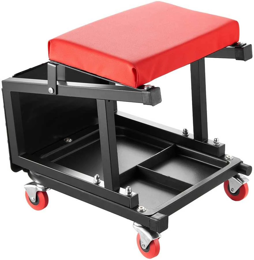 VEVOR Mechaniko kėdė su ratukais 130 kg terpei