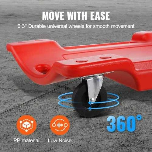 VEVOR Mechaniko plastikinis ropojimo vežimėlis 158 kg