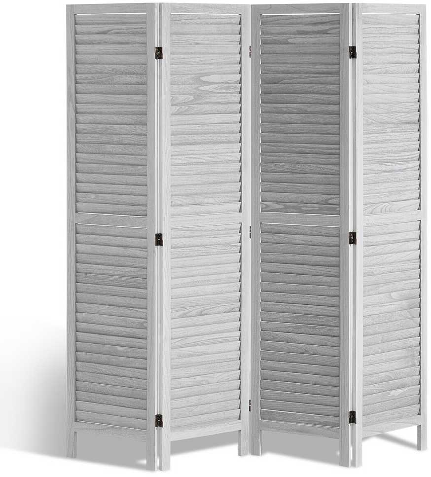 VEVOR Medinė kambario pertvara, 4 panelių