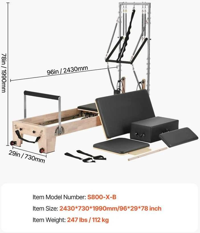 VEVOR Medinė pilates traukyklė namams