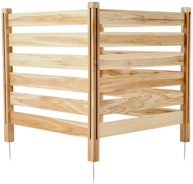 VEVOR medinė privati tvora 3 skydai 91x91 cm