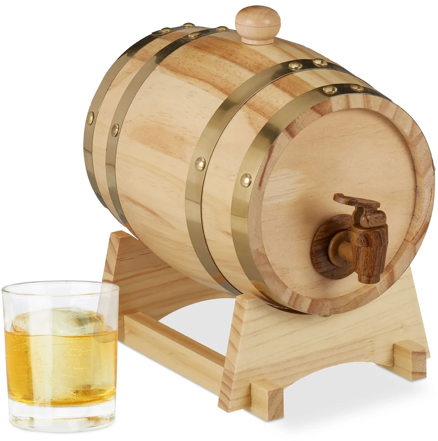 Relaxdays Medinė statinė 1,25 L