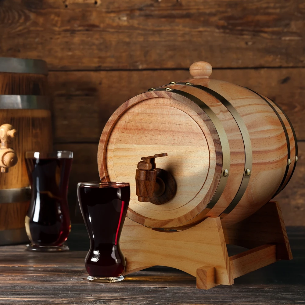 Relaxdays Medinė viskio statinaitė 2,2 l
