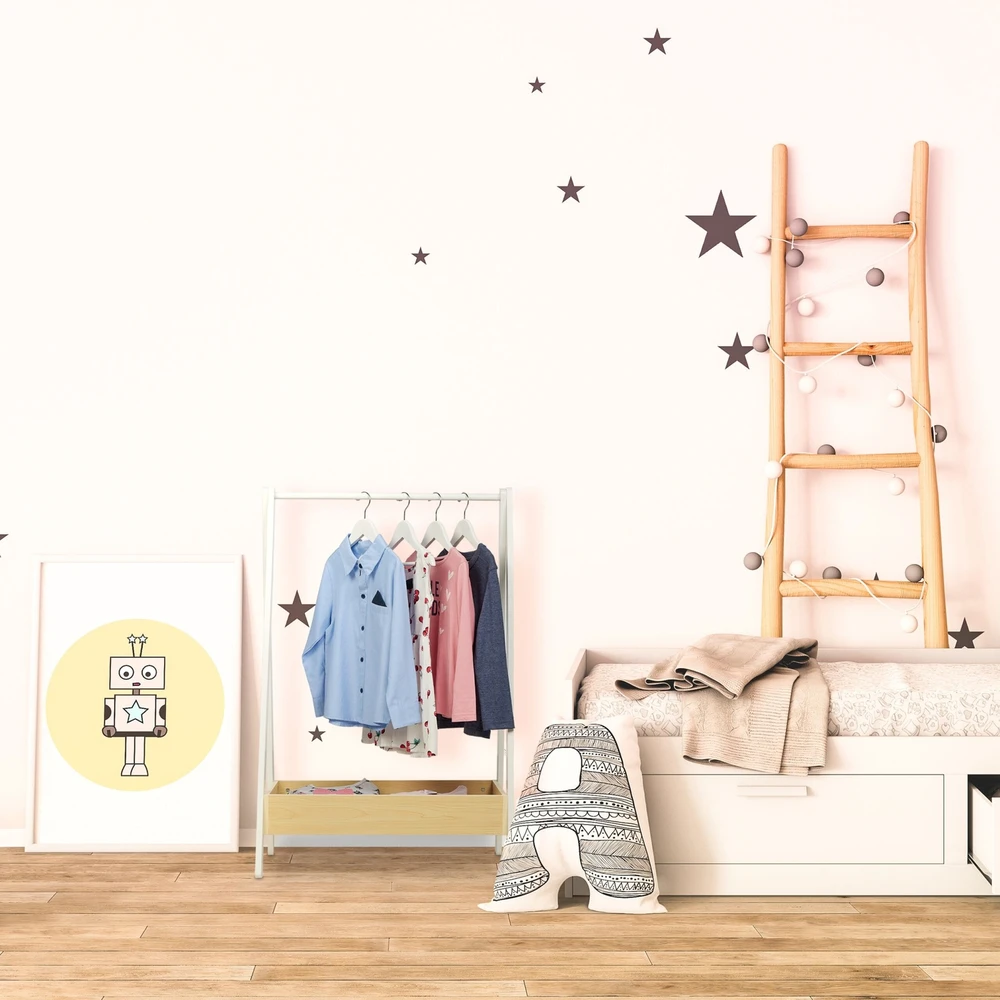 Relaxdays Medinis drabužių stovas vaikams