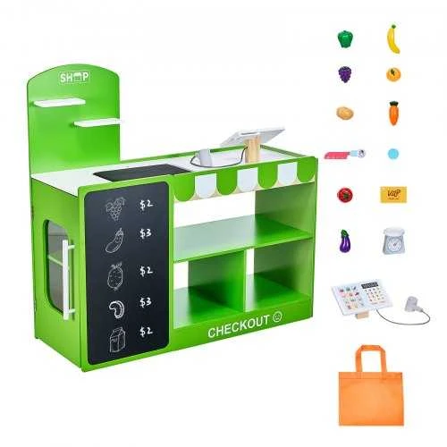 VEVOR medinis vaikų prekybos stendas su kasa