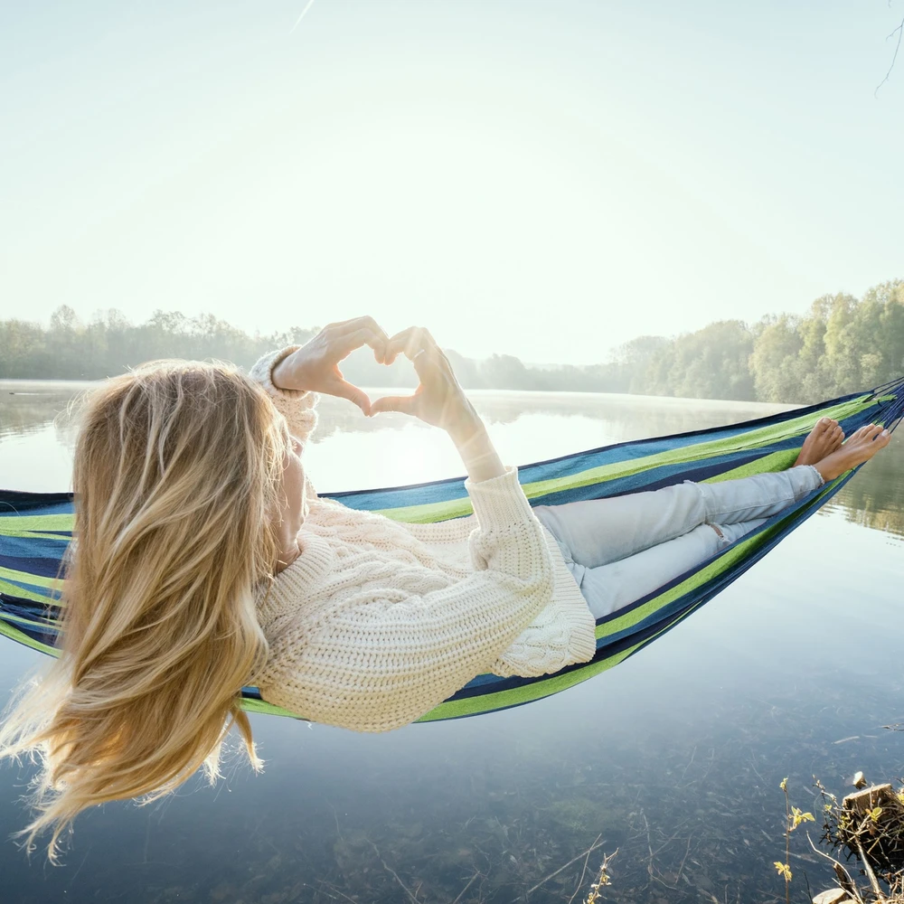 Relaxdays Medvilninis hamakas XXL