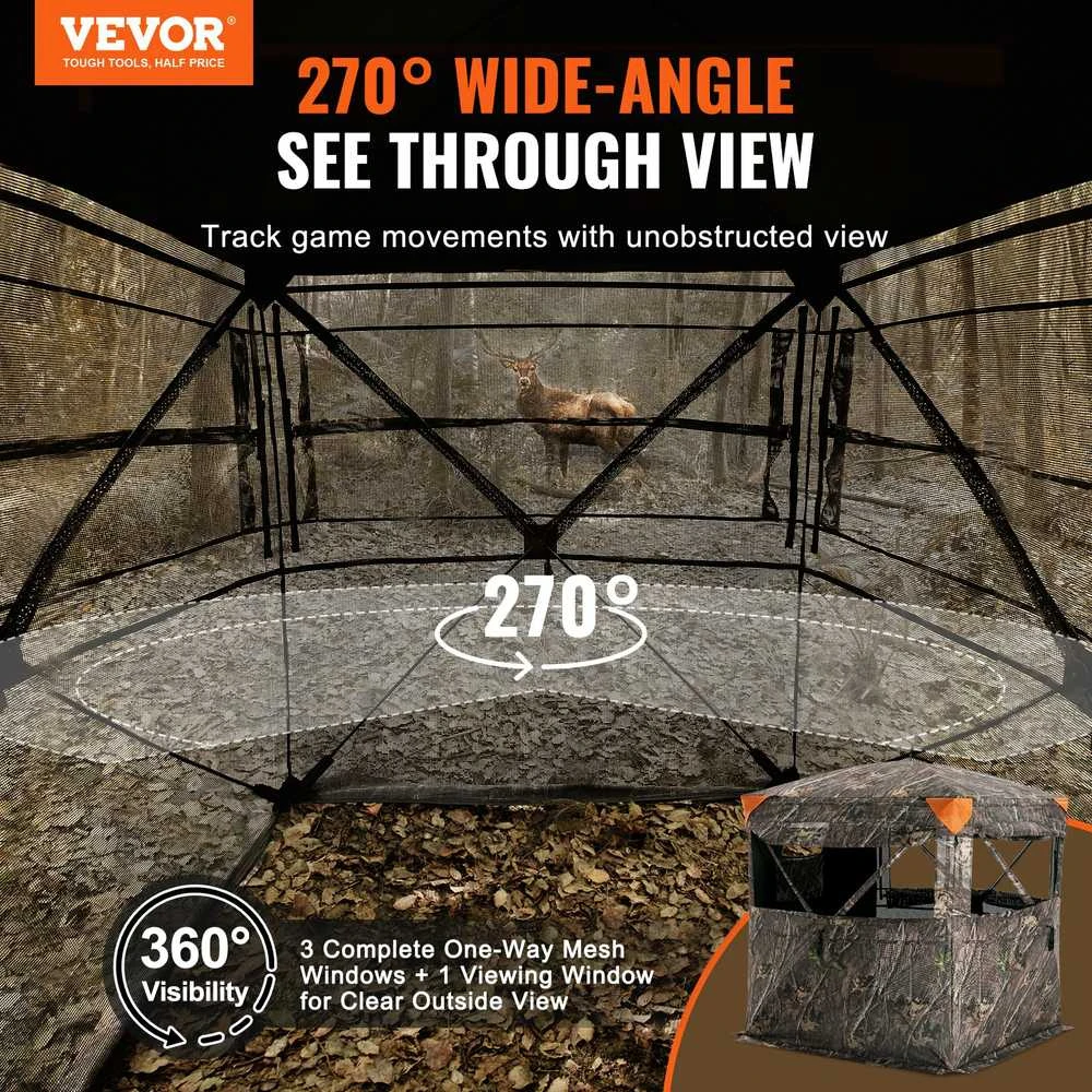 VEVOR Medžioklės slėptuvė permatoma 270°